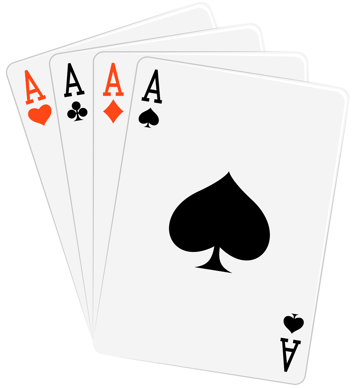 Oranger Kartenstapel